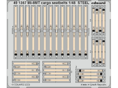 Mi-8MT cargo seatbelts STEEL 1/48 - TRUMPETER - image 1