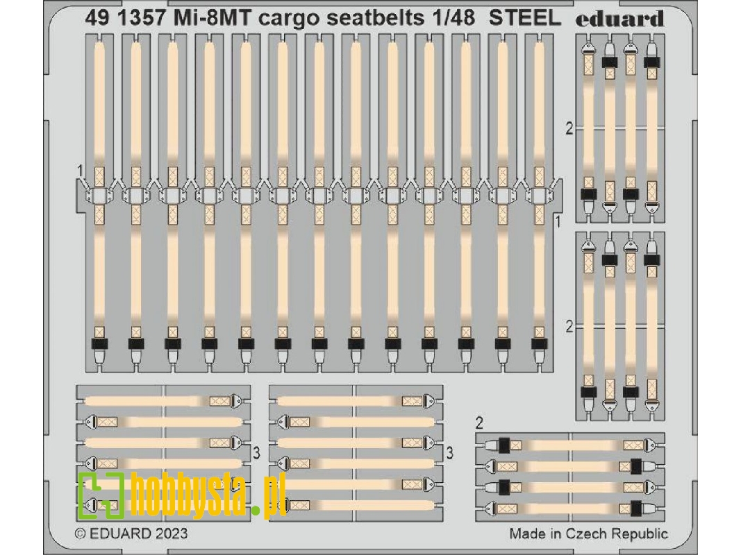 Mi-8MT cargo seatbelts STEEL 1/48 - TRUMPETER - image 1