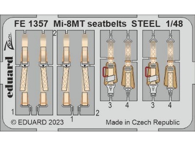 Mi-8MT seatbelts STEEL 1/48 - TRUMPETER - image 1