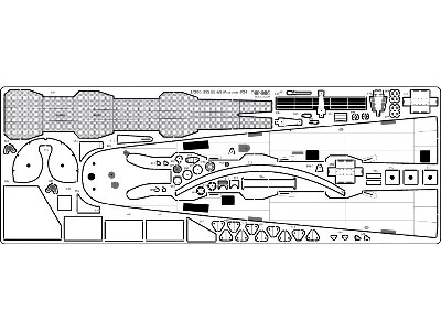 Uss Bb-61 Iowa Wooden Deck 1944 (Teak Tone) (For Trumpeter 03706) - image 2