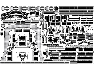 Battleship Bismarck 1941 Detail Up Set Basic Version 2 (No Wood Deck) (For Trumpeter) - image 2