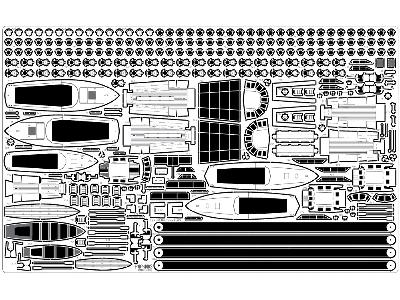 Battleship Bismarck 1941 Detail Up Set Basic Version 2 (No Wood Deck) (For Trumpeter) - image 4