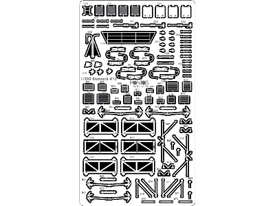 Battleship Bismarck 1941 Detail Up Set Basic Version 2 (No Wood Deck) (For Trumpeter) - image 7