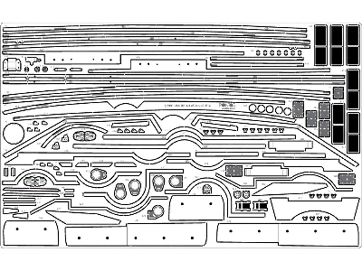 Battleship Uss Iowa Bb-61 1944 Detail Up Set (No Wooden Deck) (For Trumpeter 03706) - image 13