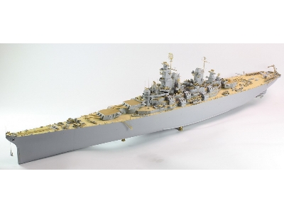 Battleship Uss Bb-61 Iowa 1944 Detail Up Set (Teak Tone Deck) (For Trumpeter 03706) - image 12