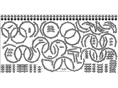 Battleship Uss Bb-61 Iowa 1944 Detail Up Set (Teak Tone Deck) (For Trumpeter 03706) - image 15