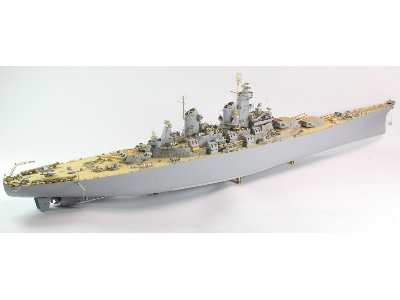 Battleship Uss Bb-61 Iowa 1944 Detail Up Set (Teak Tone Deck) (For Trumpeter 03706) - image 23