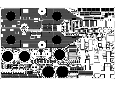 British Battleship Hms Rodney 1942 Detail Up Set (For Trumpeter 03709) - image 13