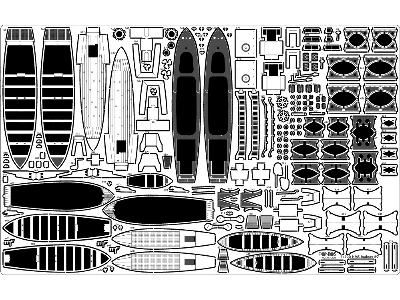 British Battleship Hms Rodney 1942 Detail Up Set (For Trumpeter 03709) - image 16