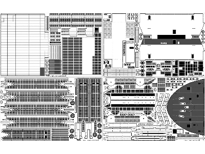 Uss Cv-6 Enterprise 1942 Detail Up Set Teak Tone Wooden Deck (For Trumpeter 03712) - image 15