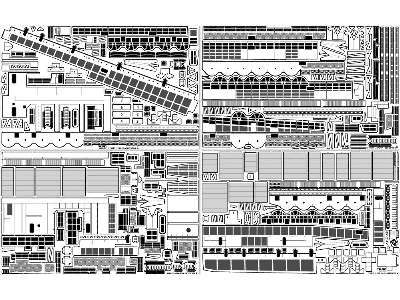 Uss Cv-6 Enterprise 1942 Detail Up Set Teak Tone Wooden Deck (For Trumpeter 03712) - image 16