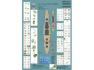 Hms Warspite 1943 Detail Up Set (For Academy) - image 4