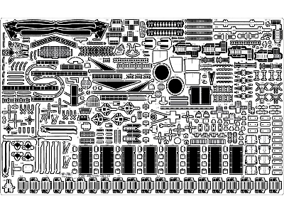 Uss Iowa Bb-61 1984 Detail Up Set (For Tamiya) - image 2