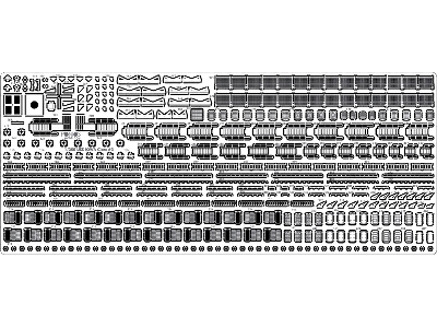 Uss Iowa Bb-61 1984 Detail Up Set (For Tamiya) - image 3