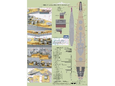 Uss Wisconsin Bb-64 1991 Detail Up Set (For Tamiya) - image 11