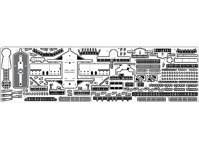 Uss Missouri Bb-63 Battleship Detail Up Set (For Tamiya) - image 4