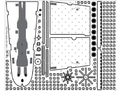 Uss Missouri Bb-63 Battleship Detail Up Set (For Tamiya) - image 5