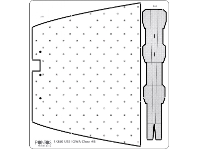 Uss Missouri Bb-63 Battleship Detail Up Set (For Tamiya) - image 6