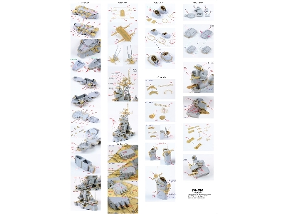 Uss Missouri Bb-63 Battleship Detail Up Set (For Tamiya) - image 12