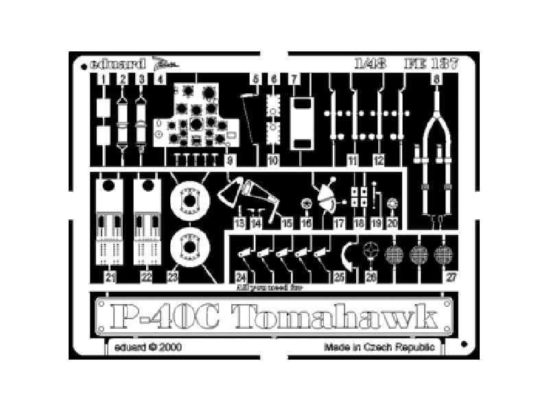 P-40C 1/48 - Academy Minicraft - - image 1