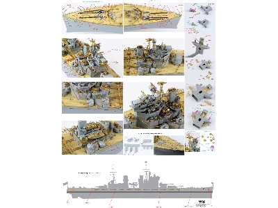 Hms Duke Of York 1943 Detail Up Set (For Tamiya) - image 18