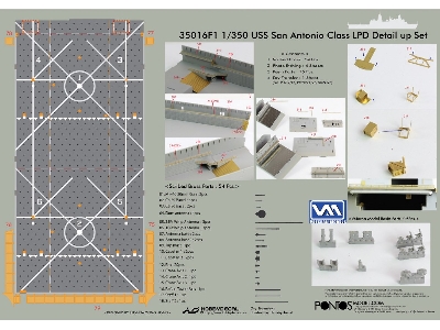 Us Navy San Antonio Class Detail Up Set (For Trumpeter Uss New York Lpd-21) - image 4