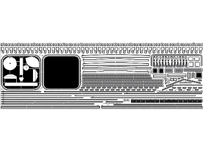 Uss Ticonderoga Cv-14 / Uss Hancock Cv-19 Wooden Deck Set Type 1 (For Trumpeter) - image 3