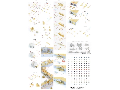 Us Navy Ffg Oliver Hazard Perry Class Long Hull Detail Up Set (For Academy Uss Oliver Hazard Perry Ffg-7/ Uss Reuben James Ffg-5