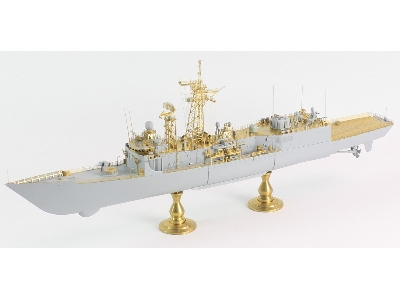 Us Navy Ffg Oliver Hazard Perry Class Long Hull Detail Up Set (For Academy Uss Oliver Hazard Perry Ffg-7/ Uss Reuben James Ffg-5
