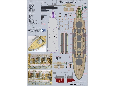 Ijn Battleship Mikasa 1905 Detail Up Set (For Hasegawa Z21) - image 3