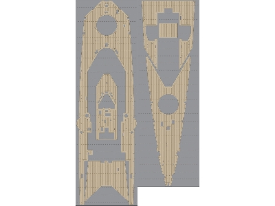 British Battlecruiser Hms Repulse Wooden Deck Set Type 1 (For Trumpeter) - image 4