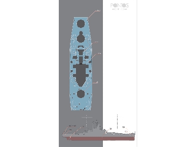 Uss Massachusetts Bb-59 Wooden Deck Set Type 1 (For Trumpeter) - image 2