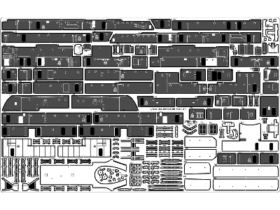 Uss Missouri Bb-63 1945 Detail Up Set (20b Stained Wooden Deck) (For Tamiya 78008 Or 78018) - image 16