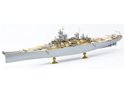 Uss Missouri Bb-63 1945 Detail Up Set (Teak Tone Wooden Deck) (For Tamiya 78008 Or 78018) - image 12