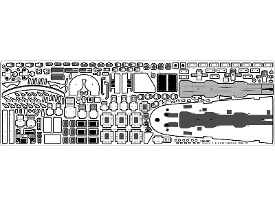 Uss Missouri Bb-63 1945 Detail Up Set (Teak Tone Wooden Deck) (For Tamiya 78008 Or 78018) - image 15