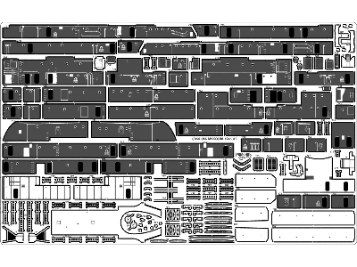 Uss Missouri Bb-63 1945 Detail Up Set (Teak Tone Wooden Deck) (For Tamiya 78008 Or 78018) - image 17