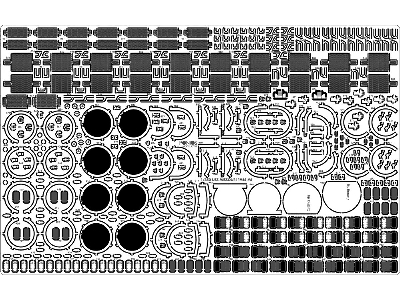 Uss Missouri Bb-63 1945 Detail Up Set (Teak Tone Wooden Deck) (For Tamiya 78008 Or 78018) - image 18