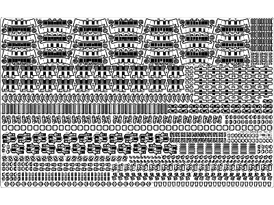 Uss Missouri Bb-63 1945 Detail Up Set (Teak Tone Wooden Deck) (For Tamiya 78008 Or 78018) - image 19