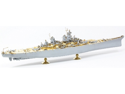 Uss Missouri Bb-63 1945 Detail Up Set (Teak Tone Wooden Deck) (For Tamiya 78008 Or 78018) - image 23