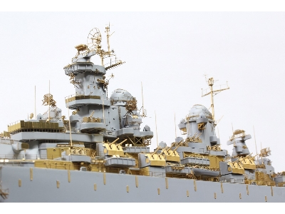 Uss Missouri Bb-63 1945 Detail Up Set (Teak Tone Wooden Deck) (For Tamiya 78008 Or 78018) - image 38