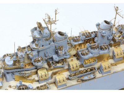 Uss Missouri Bb-63 1945 Detail Up Set (Teak Tone Wooden Deck) (For Tamiya 78008 Or 78018) - image 41