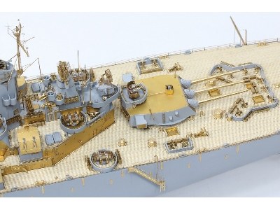 Uss Missouri Bb-63 1945 Detail Up Set (Teak Tone Wooden Deck) (For Tamiya 78008 Or 78018) - image 42