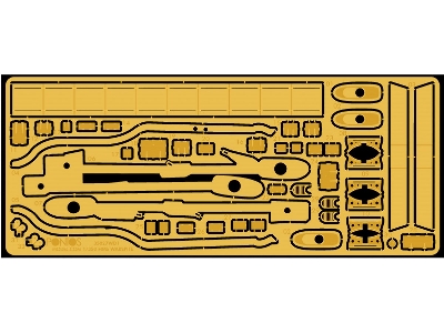 Hms Warspite 1943 Wooden Deck Set (For Academy) - image 4