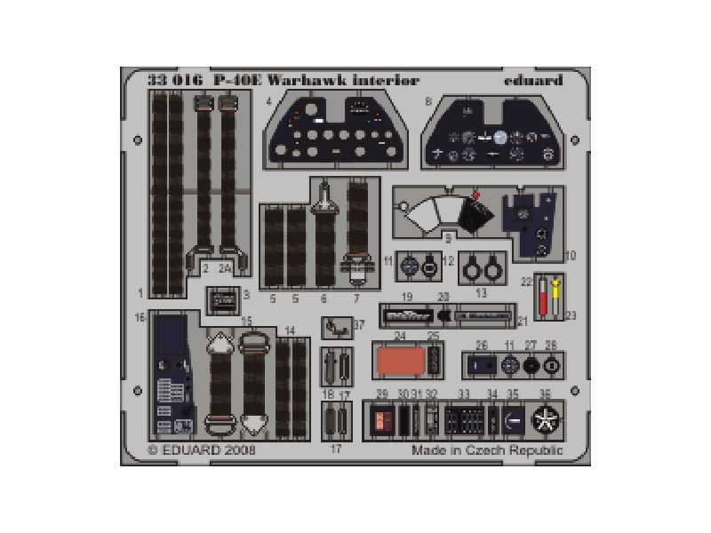 P-40E interior S. A. 1/32 - Hasegawa - image 1