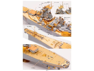 Uss Missouri Bb-63 Circa 1991 Detail Up Set (For Tamiya 78029) - image 36