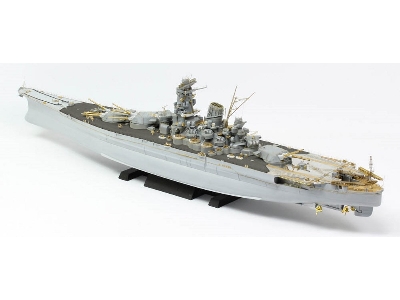 Ijn Musashi 1944 Advanced Detail Up Set (Coal Black Tone Stained Deck) (For Tamiya 78025) - image 1