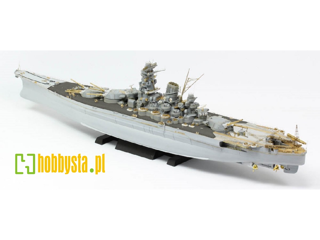 Ijn Musashi 1944 Advanced Detail Up Set (Coal Black Tone Stained Deck) (For Tamiya 78025) - image 1