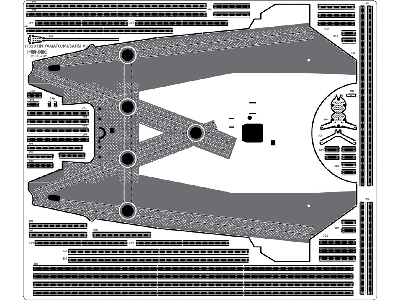 Ijn Musashi 1944 Advanced Detail Up Set (Coal Black Tone Stained Deck) (For Tamiya 78025) - image 5