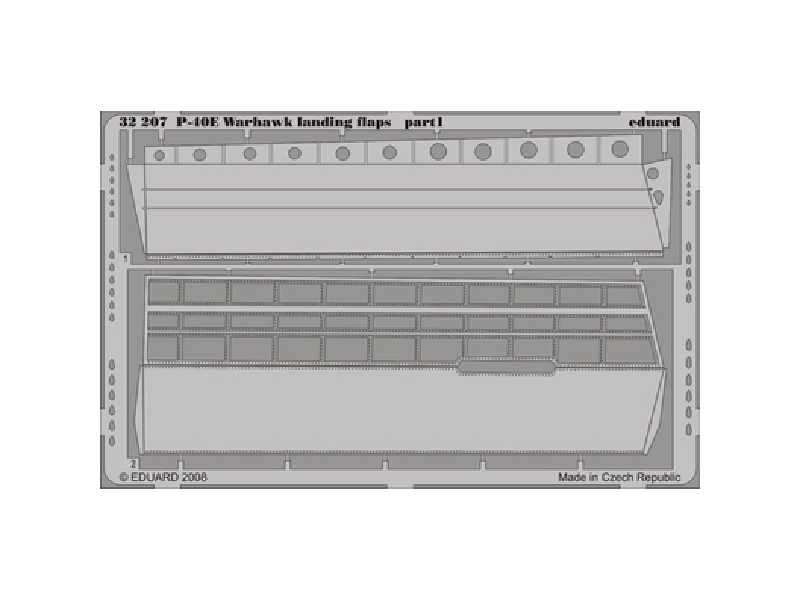 P-40E landing flaps 1/32 - Hasegawa - image 1