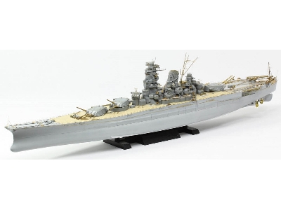 Ijn Musashi 1944 Advanced Detail Up Set (Hinoki Tone Stained Deck) (For Tamiya 78025) - image 12